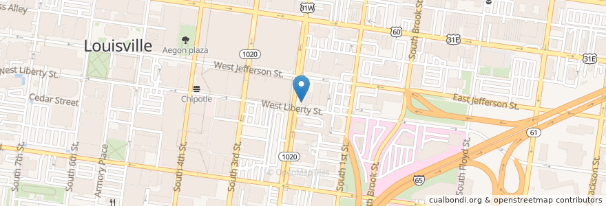 Mapa de ubicacion de Griff's en United States, Kentucky, Jefferson County, Louisville.