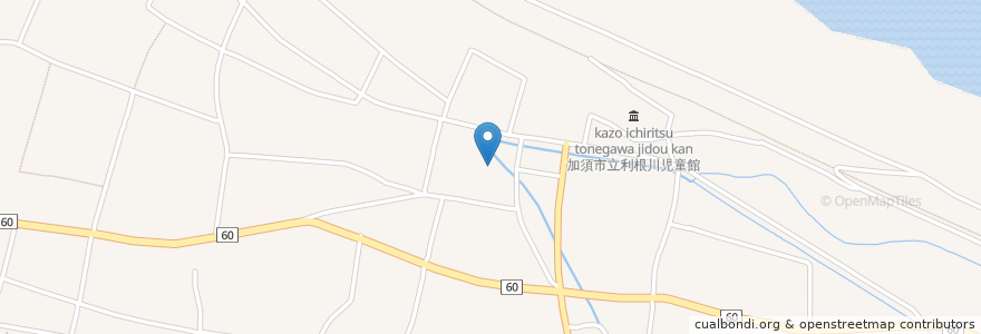 Mapa de ubicacion de 宝幢寺 en Japón, Prefectura De Saitama, 加須市.