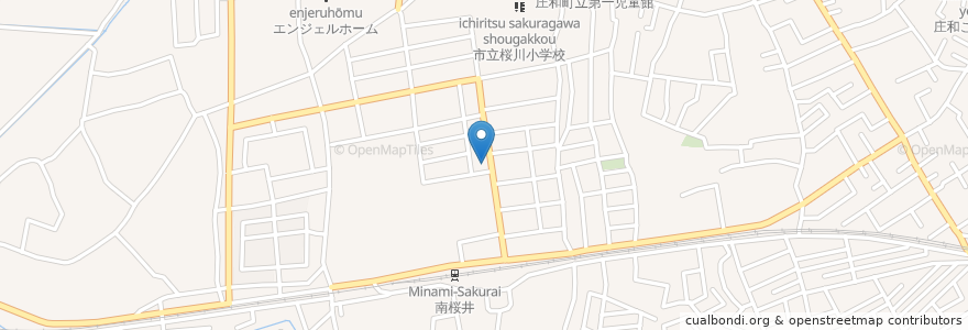 Mapa de ubicacion de りそな銀行 en اليابان, 埼玉県, 春日部市.