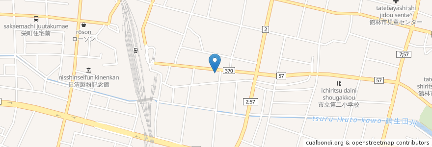 Mapa de ubicacion de TEA PUBLIC en Japan, Präfektur Gunma, 館林市.