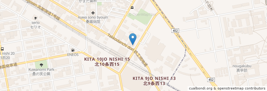 Mapa de ubicacion de パルス薬局 en Japan, 北海道, 石狩振興局, Sapporo, 中央区.