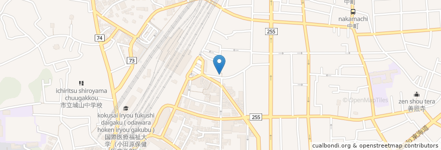 Mapa de ubicacion de 海鮮問屋 ふじ丸 小田原駅前店 en 日本, 神奈川縣, 小田原市.