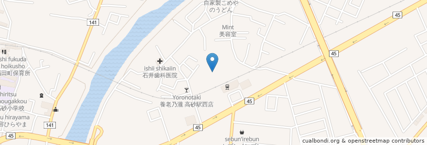 Mapa de ubicacion de リハビリパーク高砂 en 일본, 미야기현, 仙台市, 宮城野区.