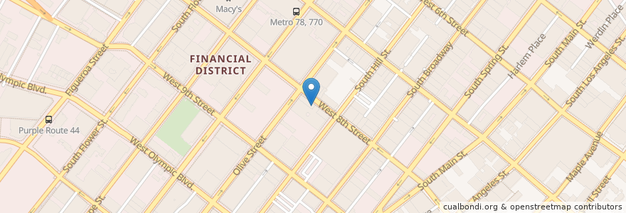 Mapa de ubicacion de broken shaker en Estados Unidos De América, California, Los Angeles County, Los Ángeles.