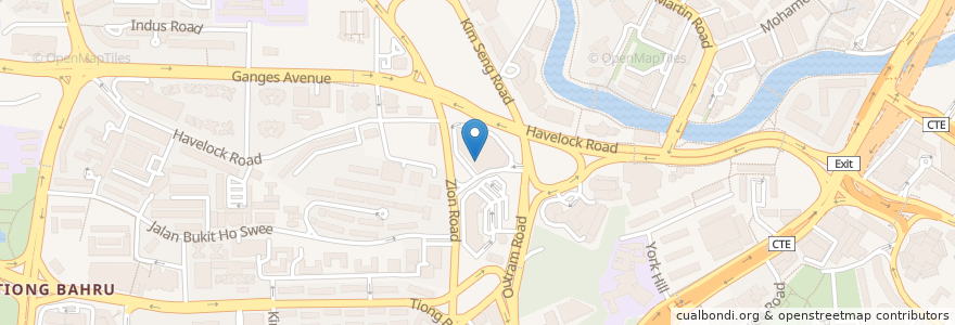 Mapa de ubicacion de Spotamin Cafe en シンガポール, Central.