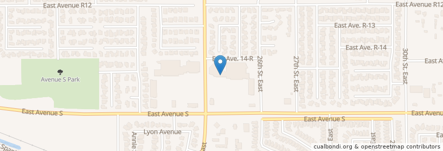 Mapa de ubicacion de Chase en 미국, 캘리포니아주, Los Angeles County, Palmdale.