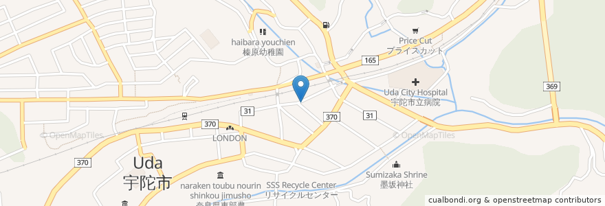 Mapa de ubicacion de ニチイケアセンター榛原 en Japon, Préfecture De Nara, 宇陀市.