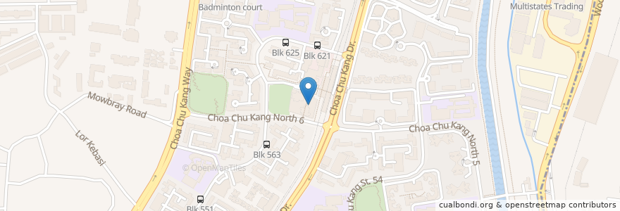 Mapa de ubicacion de Ya Kun Kaya Toast en سنغافورة, Northwest.