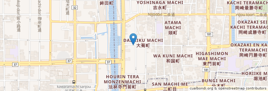 Mapa de ubicacion de Lotus en Japan, 京都府, Kioto, 左京区.