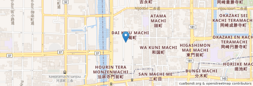Mapa de ubicacion de みず色クラブ en Jepun, 京都府, 京都市, 左京区.
