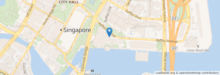 Mapa de ubicacion de Toast Box en 싱가포르, Central.