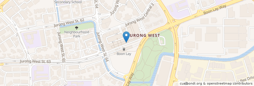 Mapa de ubicacion de Toast Box en Singapore, Southwest.