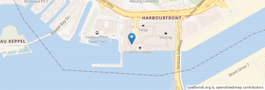 Mapa de ubicacion de Toast Box en Singapour, Central.