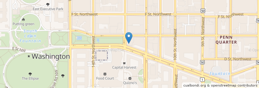 Mapa de ubicacion de CVS Pharmacy en 미국, 워싱턴 D.C., 워싱턴.