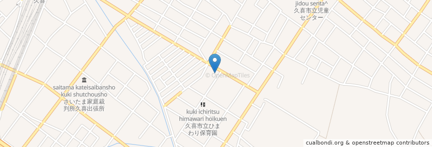 Mapa de ubicacion de 栃木銀行 en 일본, 사이타마현, 久喜市.