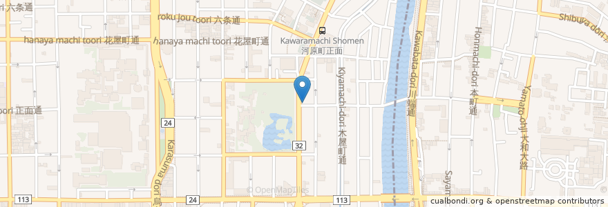 Mapa de ubicacion de Hotel Saint Martin en 日本, 京都府, 京都市, 下京区.