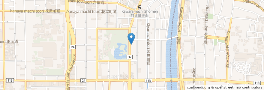 Mapa de ubicacion de IL Verde Kyoto Hotel en Japan, 京都府, Kioto, 下京区.