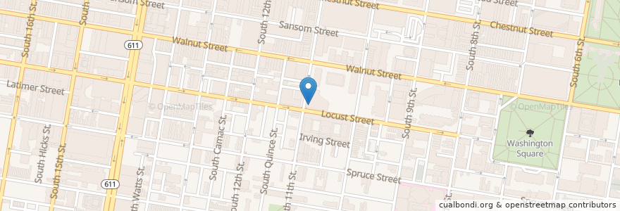 Mapa de ubicacion de Jimmy John's en Stati Uniti D'America, Pennsylvania, Philadelphia County, Philadelphia.