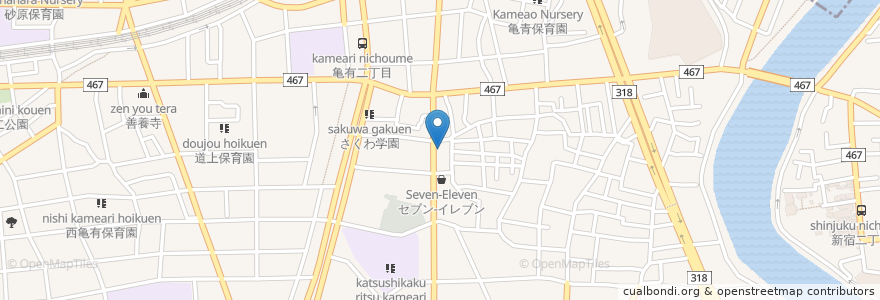 Mapa de ubicacion de ENEOS en Giappone, Tokyo, 葛飾区.