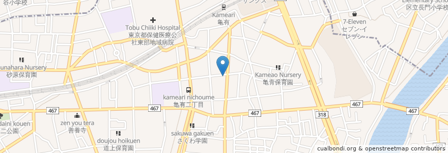 Mapa de ubicacion de もつ焼き 一力 en Япония, Токио.