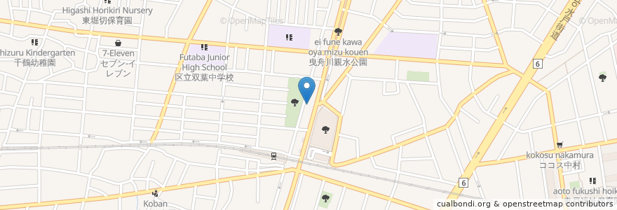 Mapa de ubicacion de ひまわり動物病院 en Japón, Tokio, Katsushika.