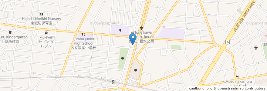 Mapa de ubicacion de マリーサ en Japon, Tokyo, 葛飾区.