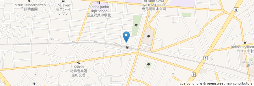 Mapa de ubicacion de 辻ビル歯科医院 en Japonya, 東京都, 葛飾区.