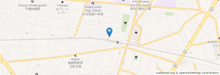 Mapa de ubicacion de ぱぱす en 日本, 东京都/東京都, 葛飾区.