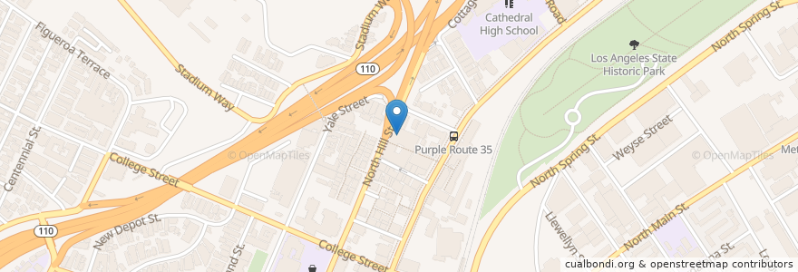 Mapa de ubicacion de Empress Pavilion en 美利坚合众国/美利堅合眾國, 加利福尼亚州/加利福尼亞州, 洛杉矶县, 洛杉矶.