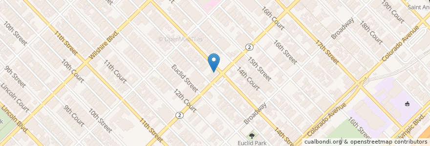 Mapa de ubicacion de Truxton's en Estados Unidos De América, California, Los Angeles County.
