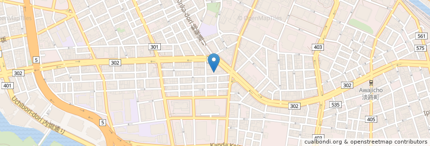 Mapa de ubicacion de 上田屋 en اليابان, 東京都, 千代田区.