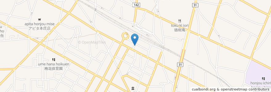 Mapa de ubicacion de MUSIC BAR PARSLEY en اليابان, 埼玉県, 本庄市.