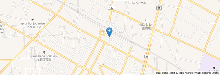 Mapa de ubicacion de 埼玉グランドホテル本庄特約駐車場 en 日本, 埼玉县, 本庄市.