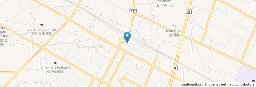 Mapa de ubicacion de さかなや道場 en Japón, Prefectura De Saitama, 本庄市.