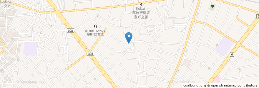 Mapa de ubicacion de 西光寺 en Japón, Tokio, Katsushika.