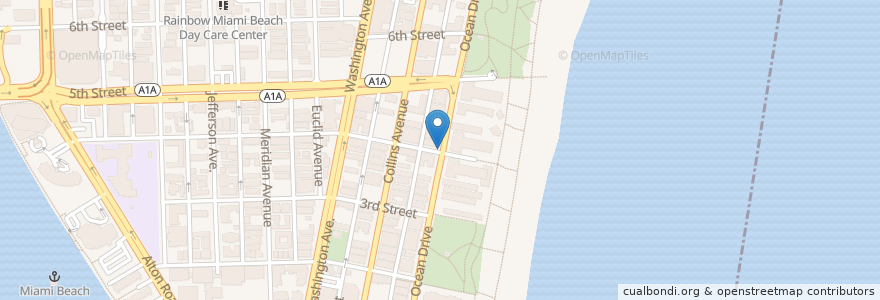Mapa de ubicacion de The Local House en Estados Unidos Da América, Flórida, Condado De Miami-Dade, Miami Beach.