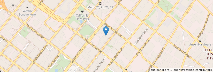 Mapa de ubicacion de Golden Road Grand Central Market en الولايات المتّحدة الأمريكيّة, كاليفورنيا, مقاطعة لوس أنجلس, لوس أنجلس.