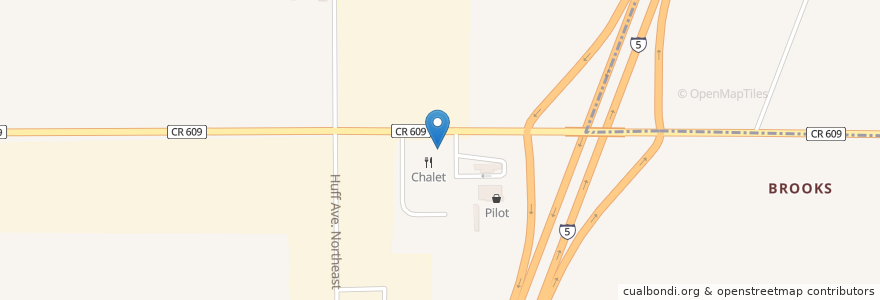 Mapa de ubicacion de Carl's Jr. en Estados Unidos Da América, Oregon, Marion County.