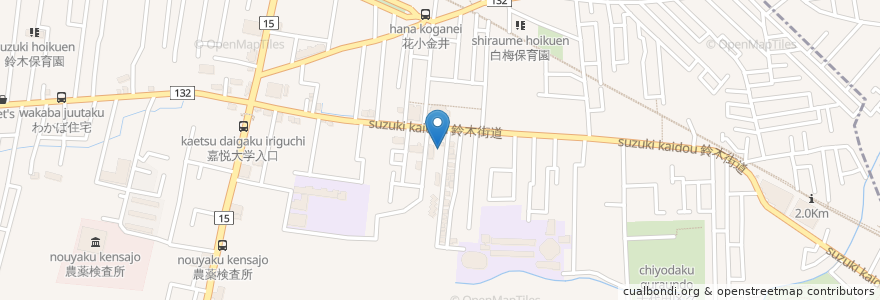Mapa de ubicacion de タイムズ en 日本, 東京都, 小平市.