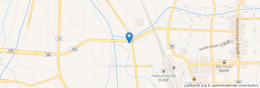 Mapa de ubicacion de Orix car rental en Japan, Präfektur Nagano, 松本市.