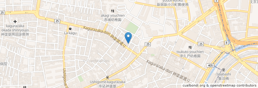 Mapa de ubicacion de Lamb Duck en Jepun, 東京都, 新宿区.