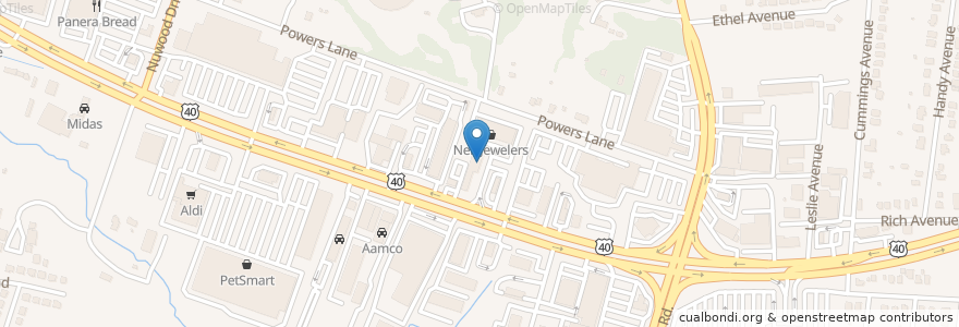 Mapa de ubicacion de The UPS Store en Stati Uniti D'America, Maryland, Baltimore County.