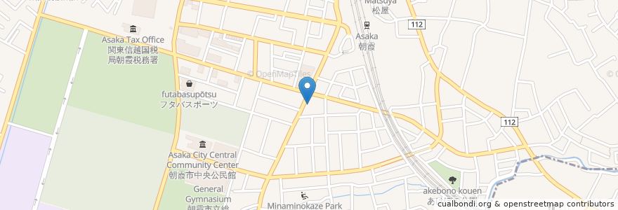 Mapa de ubicacion de 小沢歯科クリニック en 日本, 埼玉县, 朝霞市.