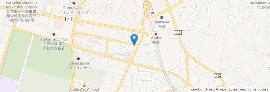 Mapa de ubicacion de すき家 en Japão, 埼玉県, 朝霞市.