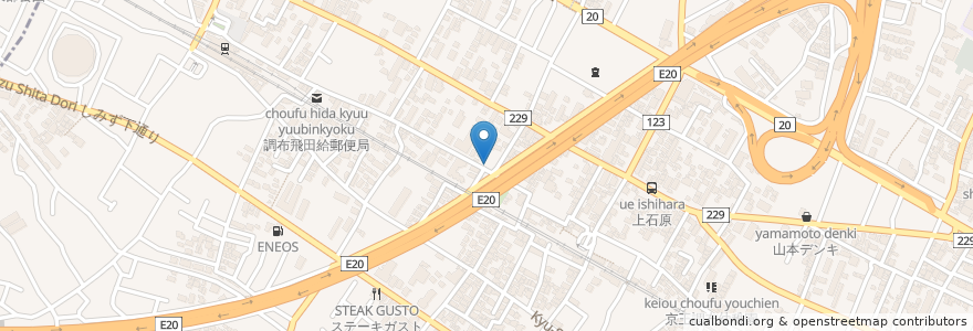 Mapa de ubicacion de ナビパーク en Japão, Tóquio, 調布市.