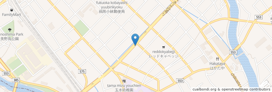 Mapa de ubicacion de スリランカレストラン en Japon, Préfecture De Fukuoka, 福岡市, 博多区.