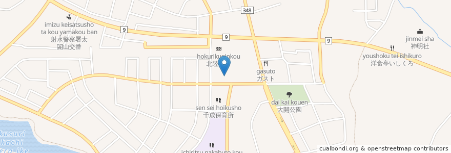 Mapa de ubicacion de 海木クリニック en Japón, Prefectura De Toyama, 射水市.