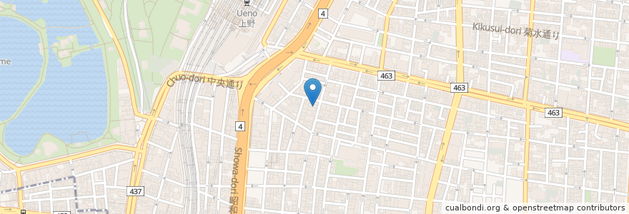 Mapa de ubicacion de 和光堂薬局 en Japonya, 東京都, 台東区.
