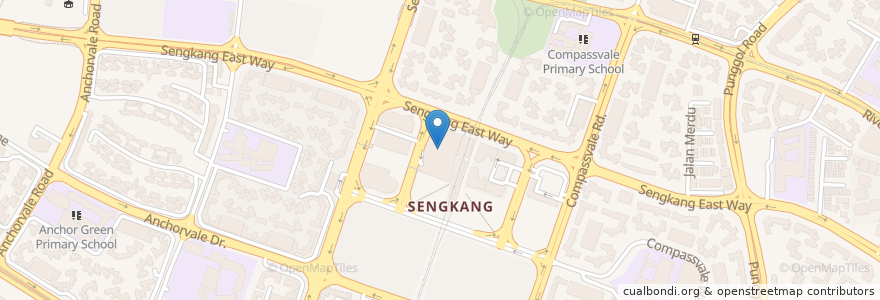 Mapa de ubicacion de llaollao en Singapour, Northeast.