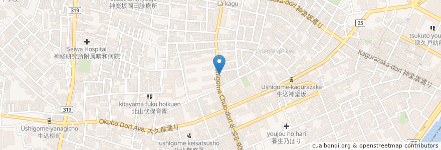 Mapa de ubicacion de ブラッスリーグー en Japón, Tokio, Shinjuku.